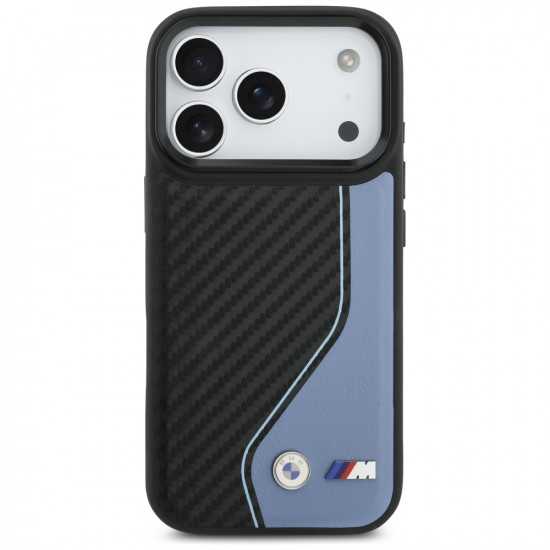 Case BMW M Carbon Logo MagSafe for iPhone 17 Pro blue