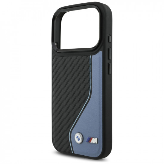 Case BMW M Carbon Logo MagSafe for iPhone 17 Pro blue