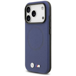 BMW M FW Metal Logo MagSafe Case for iPhone 17 Pro Navy Blue