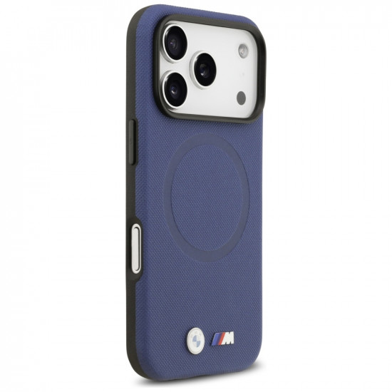 BMW M FW Metal Logo MagSafe Case for iPhone 17 Pro Navy Blue