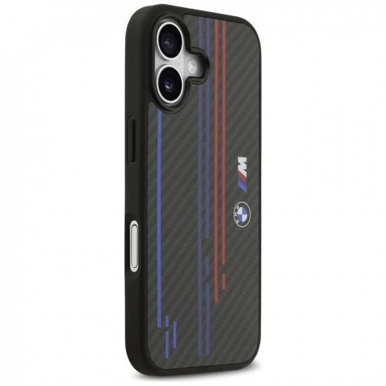 Case BMW M Kevlar Lines & Logo MagSafe for iPhone 17 black Case BMW M Kevlar Lines & Logo MagSafe for iPhone 17 black