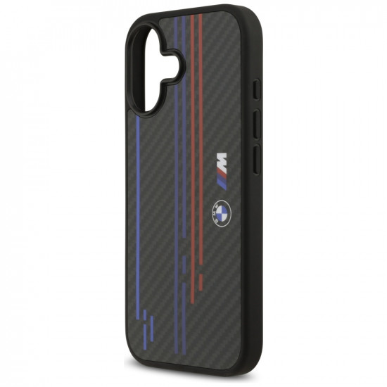 Case BMW M Kevlar Lines & Logo MagSafe for iPhone 17 black Case BMW M Kevlar Lines & Logo MagSafe for iPhone 17 black