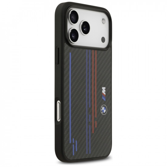 Case BMW M Kevlar Lines & Logo MagSafe for iPhone 17 Pro Max black Case BMW M Kevlar Lines & Logo MagSafe for iPhone 17 Pro Max black