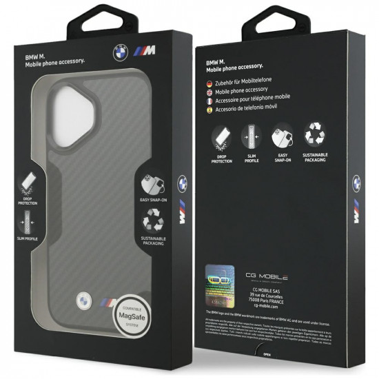BMW M Kevlar Matt MagSafe Case for iPhone 17 Black