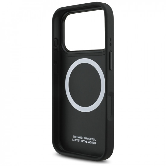BMW M Tricolor Metal Logo MagSafe Case for iPhone 17 Pro Black