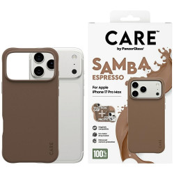Case CARE by PanzerGlass Fashionable Samba MagSafe for iPhone 17 Pro Max espresso