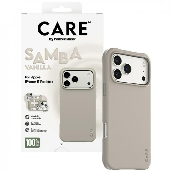Case CARE by PanzerGlass Fashionable Samba MagSafe for iPhone 17 Pro Max vanilla
