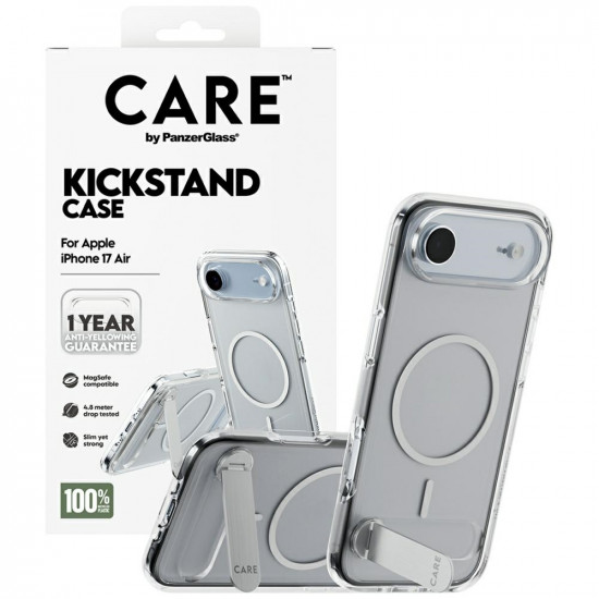 Case CARE by PanzerGlass Feature w. Kickstand MagSafe for iPhone Air transparent