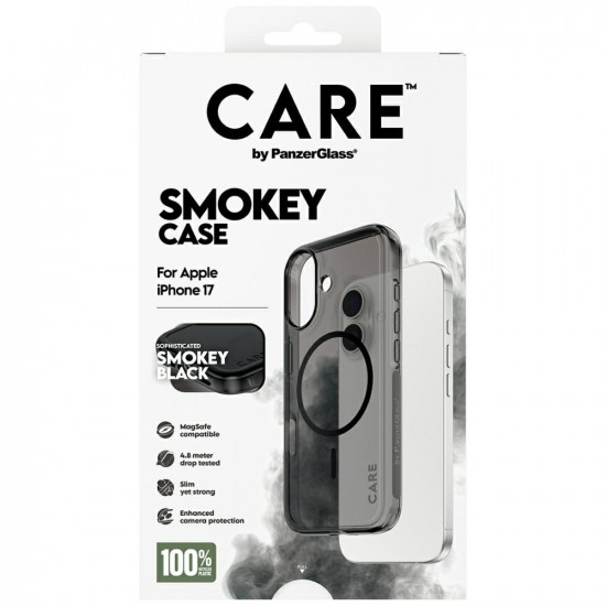 CARE by PanzerGlass Flagship Urban Explorer case in Black MagSafe for iPhone 17 smoke