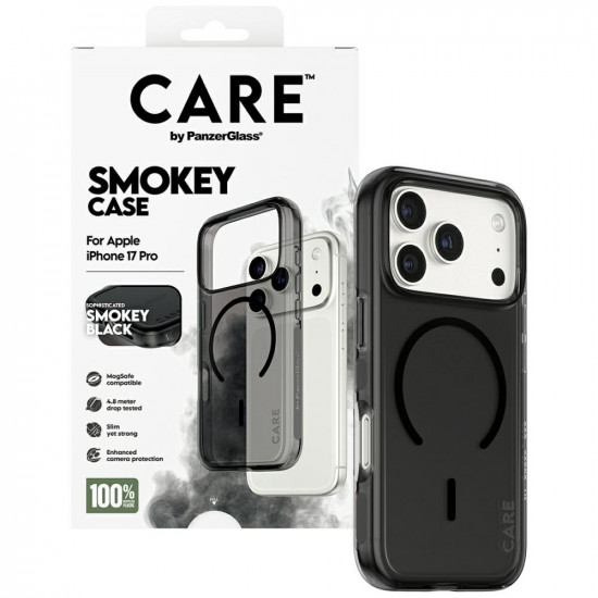CARE by PanzerGlass Flagship Urban Explorer case in Black MagSafe for iPhone 17 Pro smoke