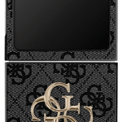 Guess Big 4G Logo Classic Logo Case for Samsung Galaxy Z Flip7 Black