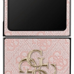 Guess Big 4G Logo Classic Logo Case for Samsung Galaxy Z Flip7 Pink