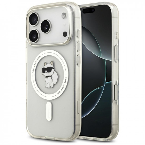 Karl Lagerfeld IML Choupette MagSafe Case for iPhone 17 Pro Max Clear