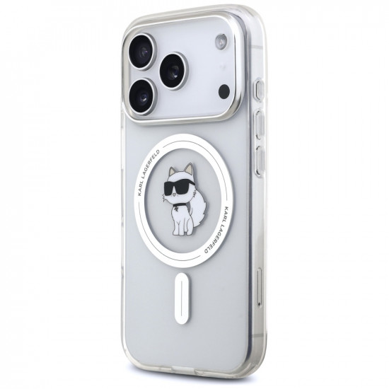 Karl Lagerfeld IML Choupette MagSafe Case for iPhone 17 Pro Max Clear