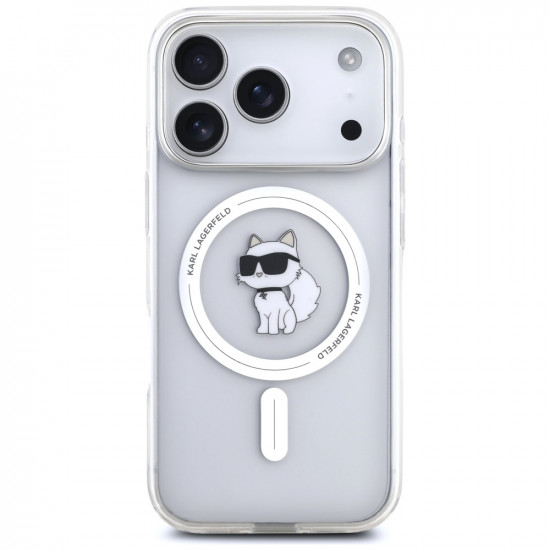 Karl Lagerfeld IML Choupette MagSafe Case for iPhone 17 Pro Max Clear