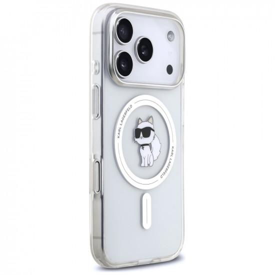 Karl Lagerfeld IML Choupette MagSafe Case for iPhone 17 Pro Max Clear