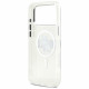 Karl Lagerfeld IML Glitter Karl &amp; Choupette Sketch Logo MagSafe Case for iPhone 17 Pro Max Clear