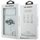 Karl Lagerfeld IML Glitter Karl &amp; Choupette Sketch Logo MagSafe Case for iPhone 17 Pro Max Clear