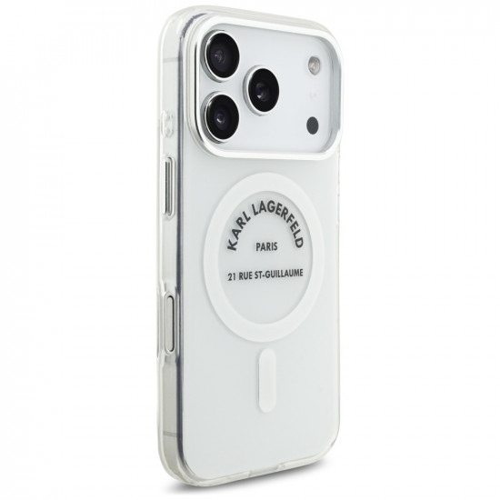 Karl Lagerfeld IML Karl RSG Logo MagSafe Case for iPhone 17 Pro Transparent Karl Lagerfeld IML Karl RSG Logo MagSafe Case for iPhone 17 Pro Transparent