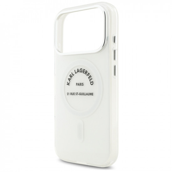 Karl Lagerfeld IML Karl RSG Logo MagSafe Case for iPhone 17 Pro Transparent Karl Lagerfeld IML Karl RSG Logo MagSafe Case for iPhone 17 Pro Transparent