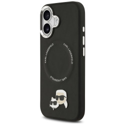 Karl Lagerfeld Karl &amp; Choupette Pins MagSafe Case for iPhone 17 Black