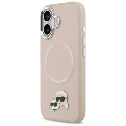 Karl Lagerfeld Karl &amp; Choupette Pins MagSafe Case for iPhone 17 Pink