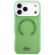 Lacoste Shockproof Transparent Frosted MagSafe Case for iPhone 17 Pro Max Green