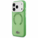 Lacoste Shockproof Transparent Frosted MagSafe Case for iPhone 17 Pro Green