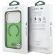 Lacoste Shockproof Transparent Frosted MagSafe Case for iPhone 17 Pro Green