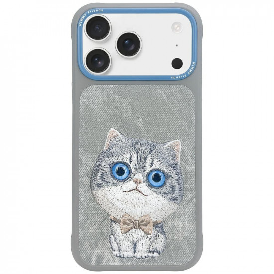 Case Nimmy Big Eyed Pet 2.0 Cat for iPhone 17 Pro Max gray