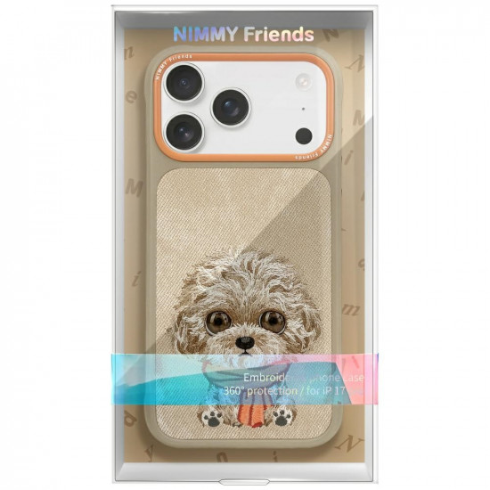 Case Nimmy Big Eyed Pet 2.0 Dog for iPhone 17 Pro beige