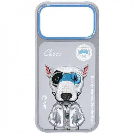 Nimmy Cool&amp;Cute 2.0 Dog Case for iPhone 17 Pro Gray