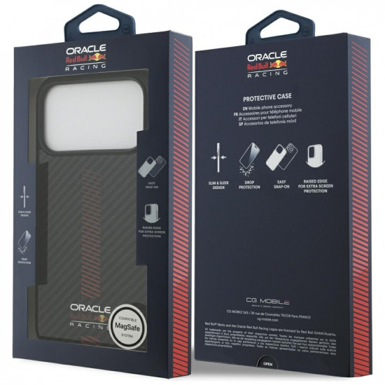 Case Red Bull Kevlar Powerbar MagSafe for iPhone 17 Pro Max black
