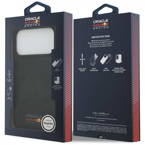 Case Red Bull Meshed Debossed Bull MagSafe for iPhone 17 Pro Max navy