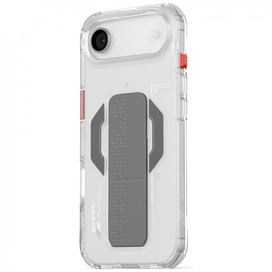 Skinarma Haxa Case for iPhone Air Magnetic Charging + Grip Stand Transparent