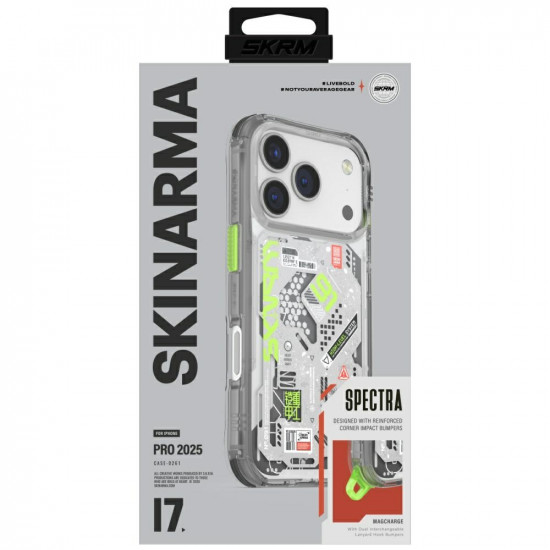 Skinarma Spectra Case for iPhone 17 Pro Magnetic Charging Transparent