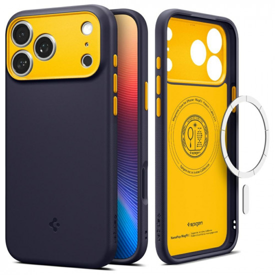 Spigen Nano Pop Mag MagSafe Case for iPhone 17 Pro Max Navy Blue