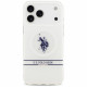 US Polo DH and Bottom Stripe Logo MagSafe Case for iPhone 17 Pro Max White US Polo DH and Bottom Stripe Logo MagSafe Case for iPhone 17 Pro Max White