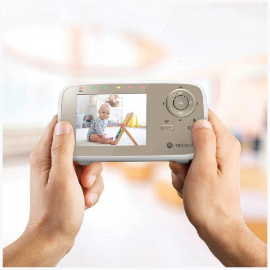 Electronic nanny Motorola VM483 video monitor 2.8" white-gold
