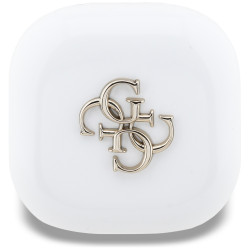 TWS Guess 4G Metal Logo headphones white