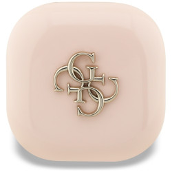 TWS Guess 4G Metal Logo headphones pink