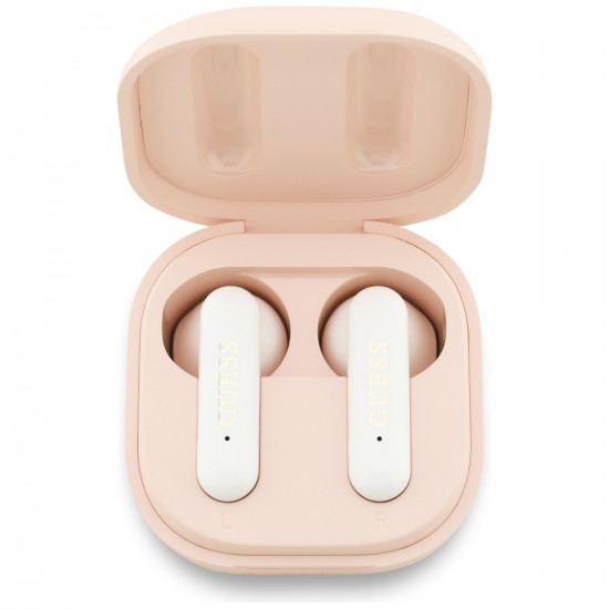 TWS Guess 4G Metal Logo headphones pink