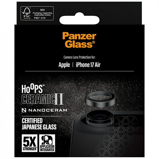 PanzerGlass Hoops Ceramic II lens glass for iPhone Air PanzerGlass Hoops Ceramic II lens glass for iPhone Air