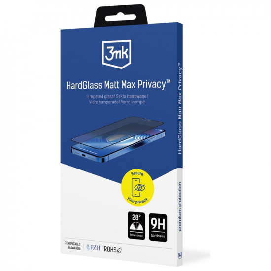 3MK HardGlass Matt Max Tempered Glass for Apple iPhone 16 Pro / 17