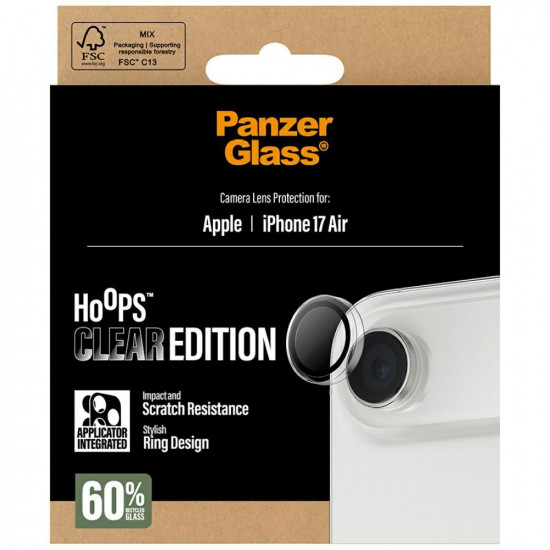 PanzerGlass Hoops Tempered Glass Lens Screen Protector for iPhone Air
