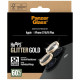 Tempered glass lens protector PanzerGlass Hoops Glitter for iPhone 17 / 16 / 16 Plus gold