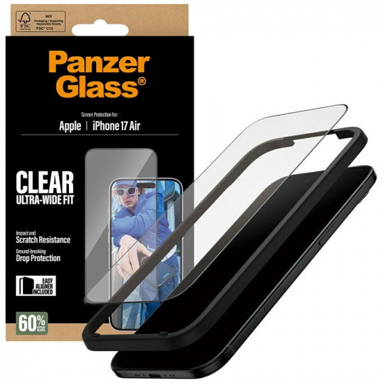 PanzerGlass Ultra-Wide Fit EasyAligner Tempered Glass for iPhone Air PanzerGlass Ultra-Wide Fit EasyAligner Tempered Glass for iPhone Air