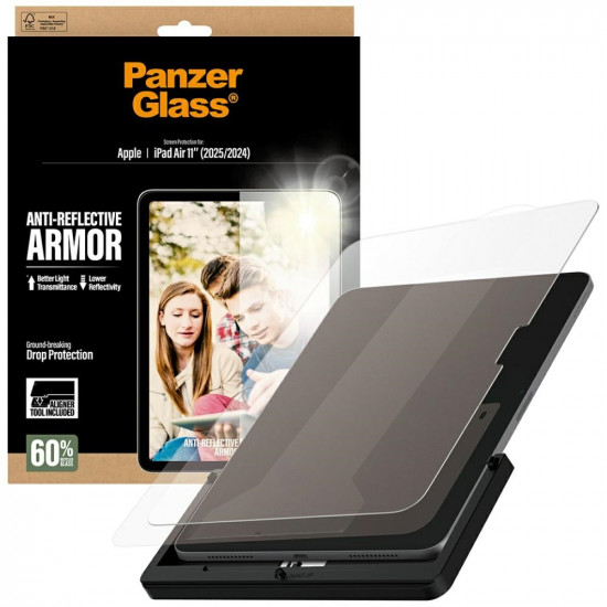 PanzerGlass Ultra-Wide Fit Reflective Armor Tempered Glass for iPad Air 11" (2025/2024)