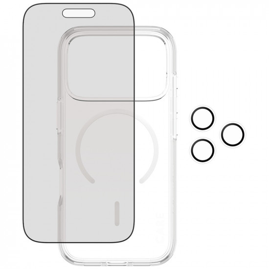 CARE by PanzerGlass Flagship Privacy 3-in-1 Case + Privacy Glass + Lens for iPhone