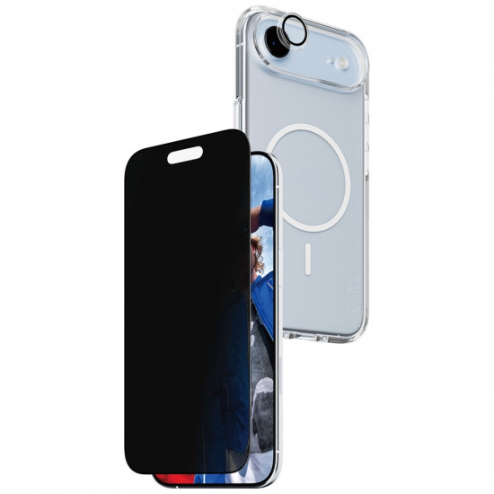 CARE by PanzerGlass Flagship Privacy 3-in-1 Case + Privacy Glass + Lens for iPhone